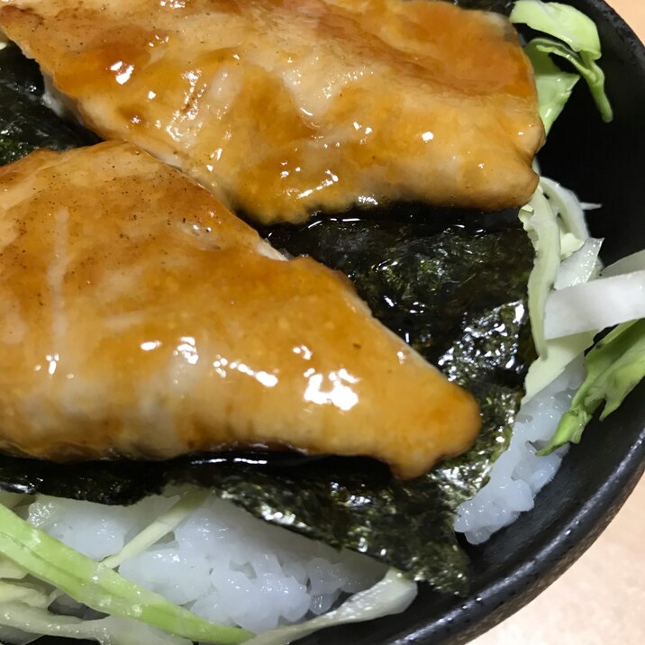 鳥の照り焼き丼